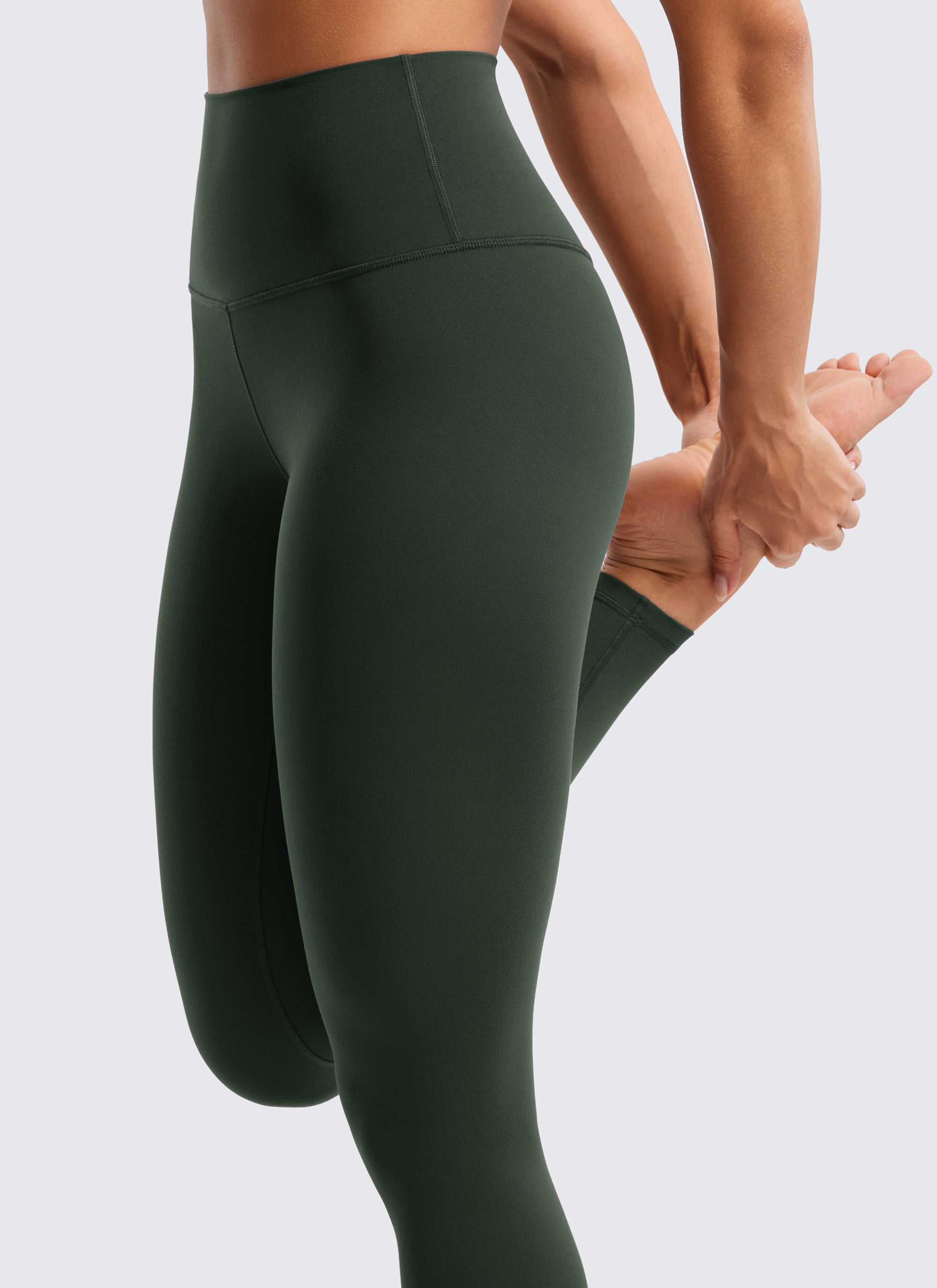 CRZ YOGA Women's Yoga Lounge High Rise Butterluxe Yoga Leggings 28'' Oasis Blue