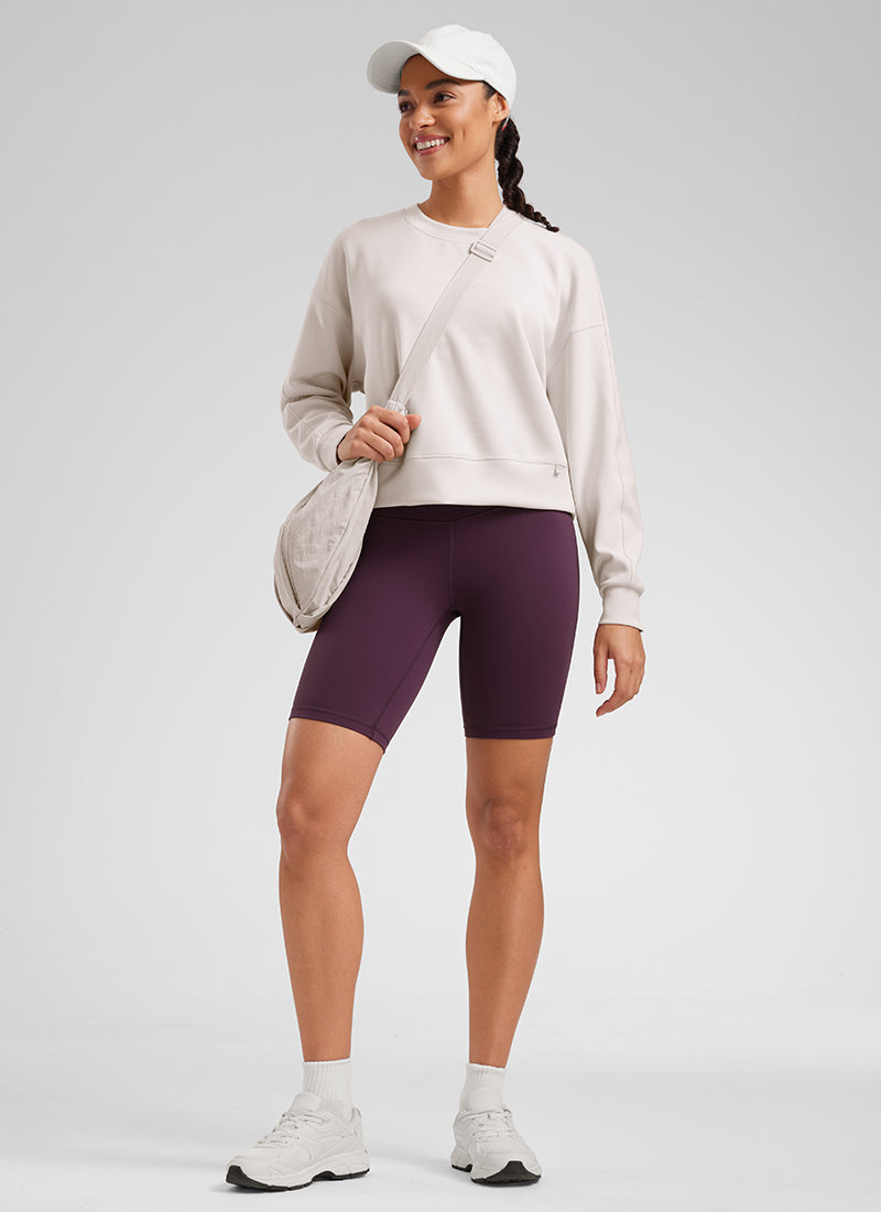 CRZ YOGA Butterluxe zwangerschaps-voedingsbeha's voor vrouwen Crossover Wireless Sleep Borstvoeding Lounge Zwangerschap Bralette Comfy zwart XL