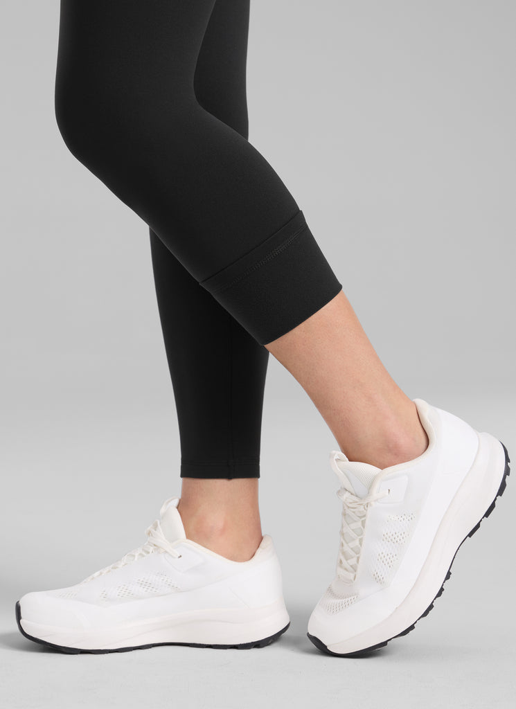 CRZ YOGA Women's Thermal Fleece Lined Casual High Rise Legging 25'' Black