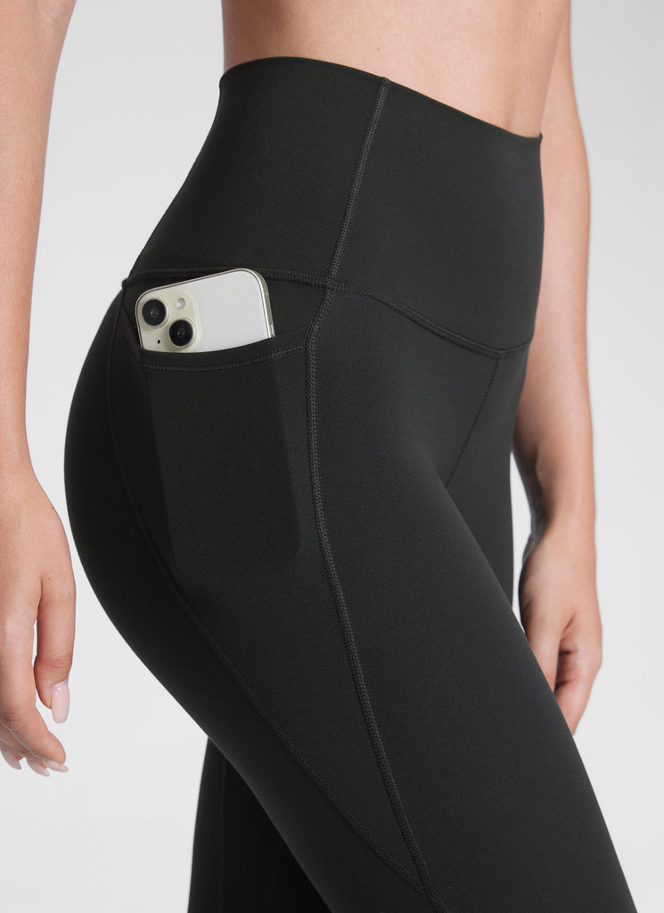 CRZ YOGA Women's Yoga Lounge High Rise Butterluxe Pocket Leggings 25'' Black