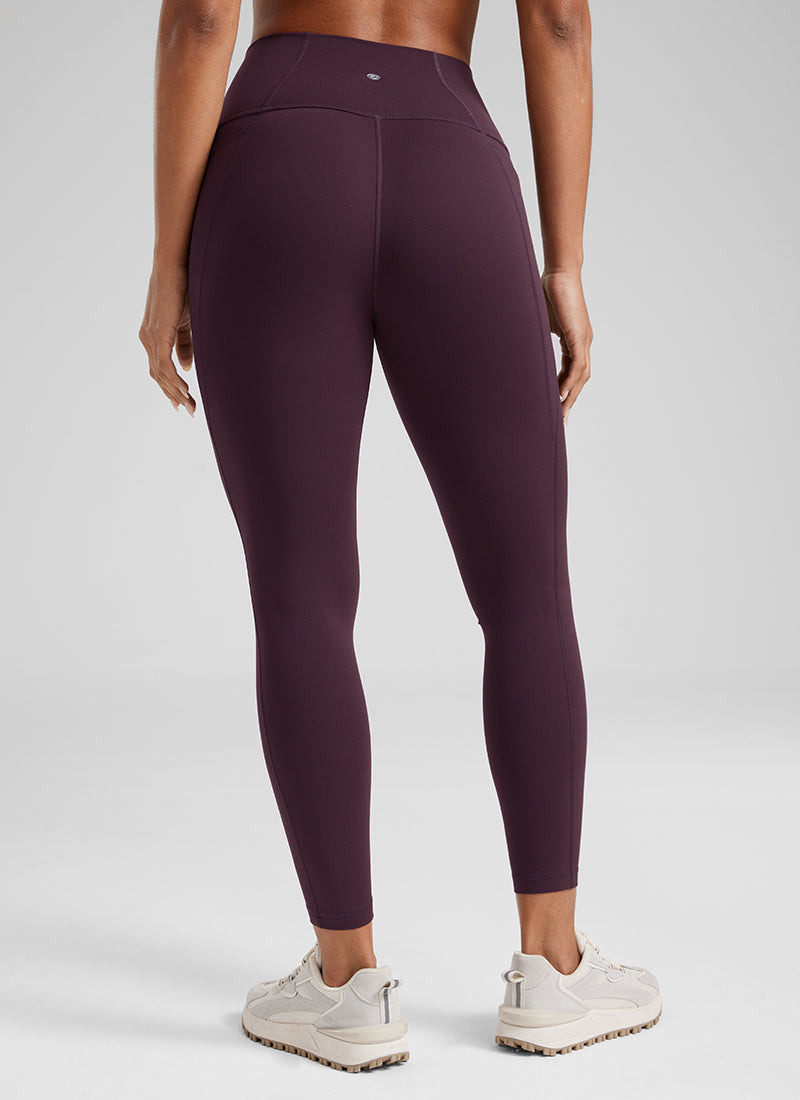 CRZ YOGA Women's Yoga Lounge High Rise Butterluxe Pocket Leggings 25'' Legend Green