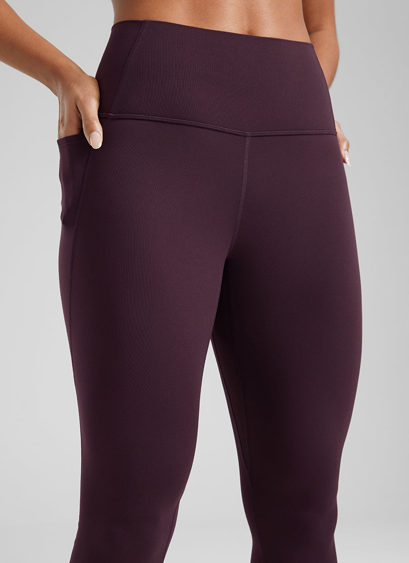 CRZ YOGA Women's Yoga Lounge High Rise Butterluxe Pocket Leggings 25'' Legend Green