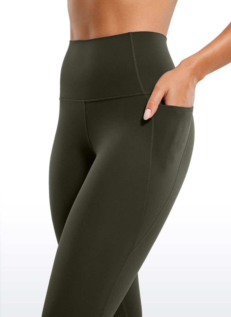 CRZ YOGA Women's Yoga Lounge High Rise Butterluxe Pocket Leggings 25'' Deep Purple