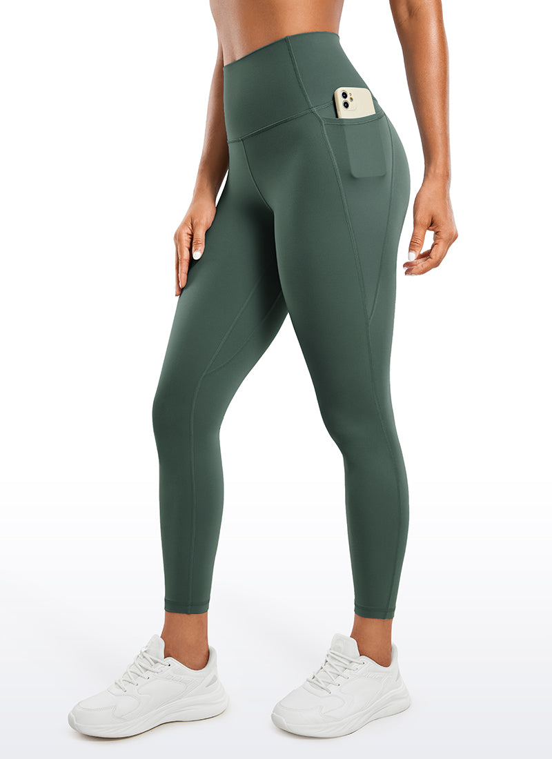 CRZ YOGA Women's Yoga Lounge High Rise Butterluxe Pocket Leggings 25'' French Navy