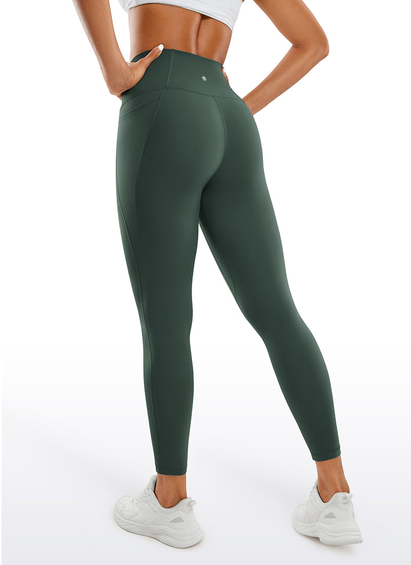CRZ YOGA Women's Yoga Lounge High Rise Butterluxe Pocket Leggings 25'' French Navy