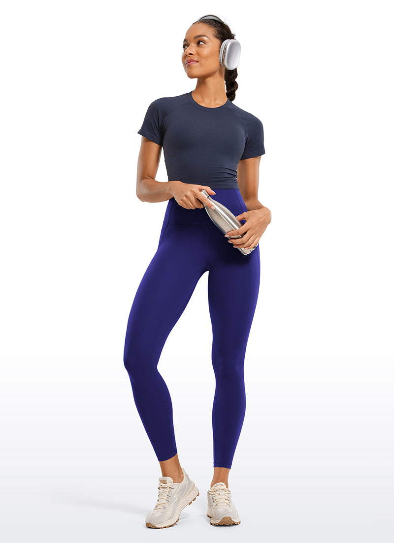 CRZ YOGA Women's Yoga Lounge High Rise Butterluxe Pocket Leggings