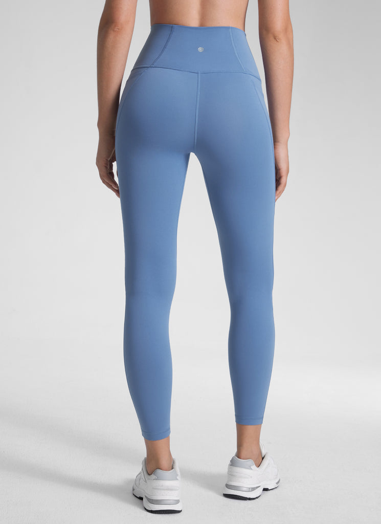 CRZ YOGA Women's Yoga Lounge High Rise Butterluxe Pocket Leggings 25'' Taupe