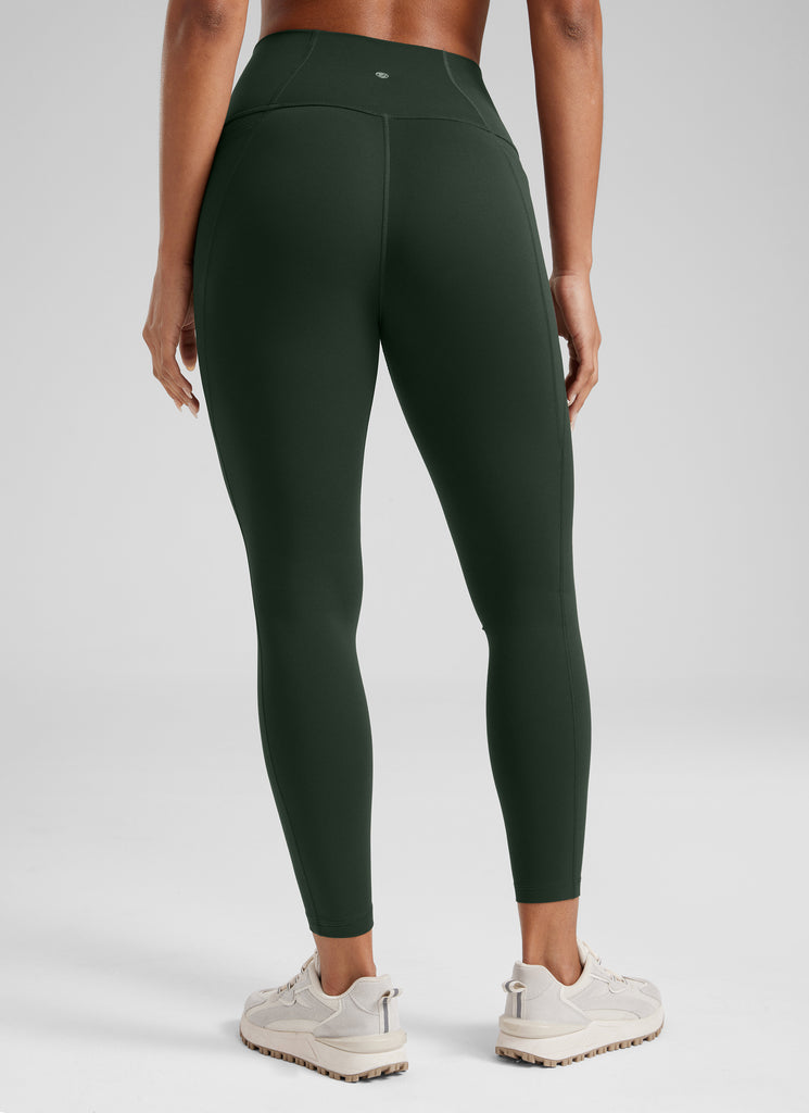 CRZ YOGA Women's Yoga Lounge High Rise Butterluxe Pocket Leggings 25'' Legend Green