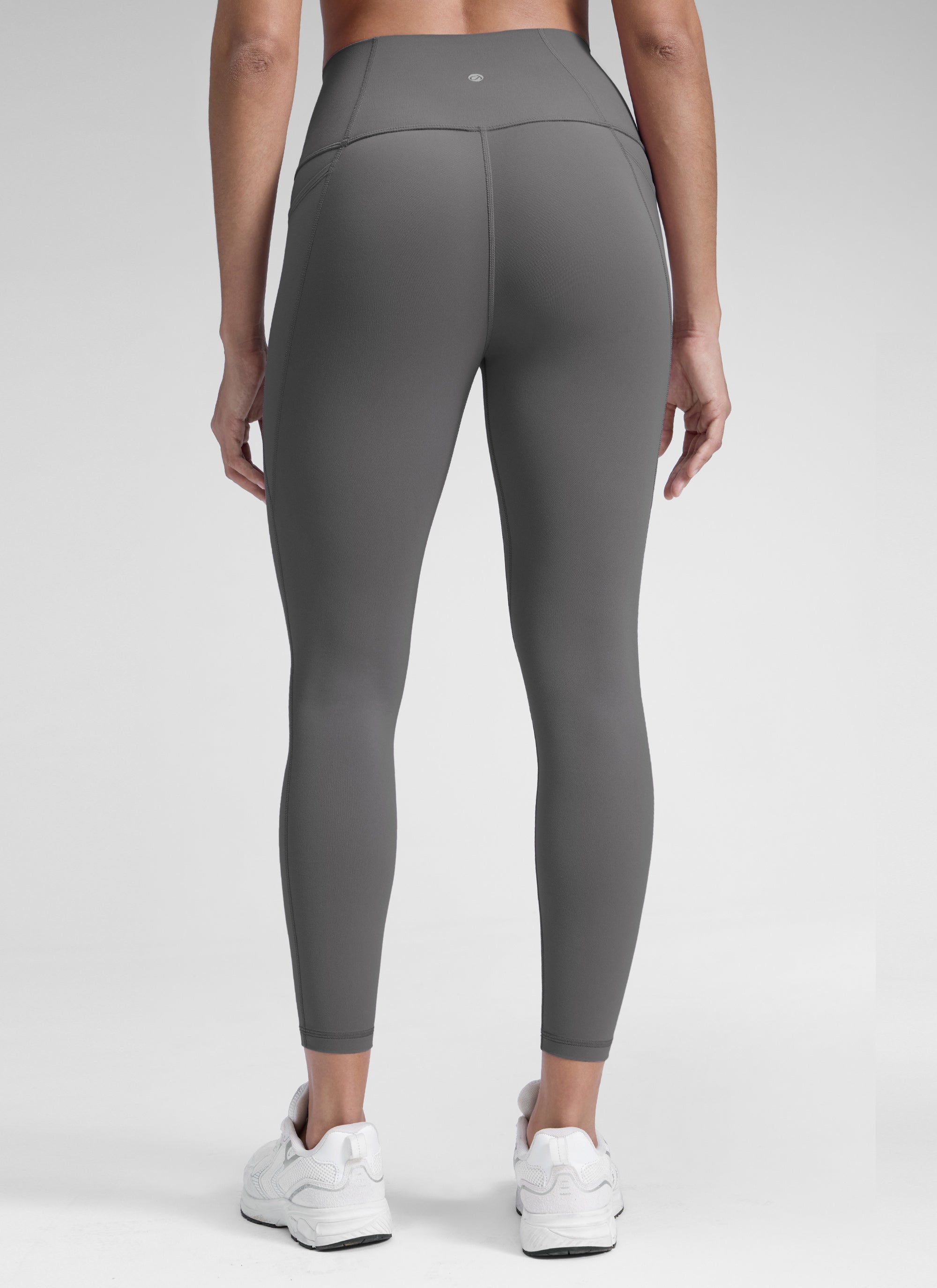 CRZ YOGA Women's Yoga Lounge High Rise Butterluxe Pocket Leggings 25'' Ash Grey