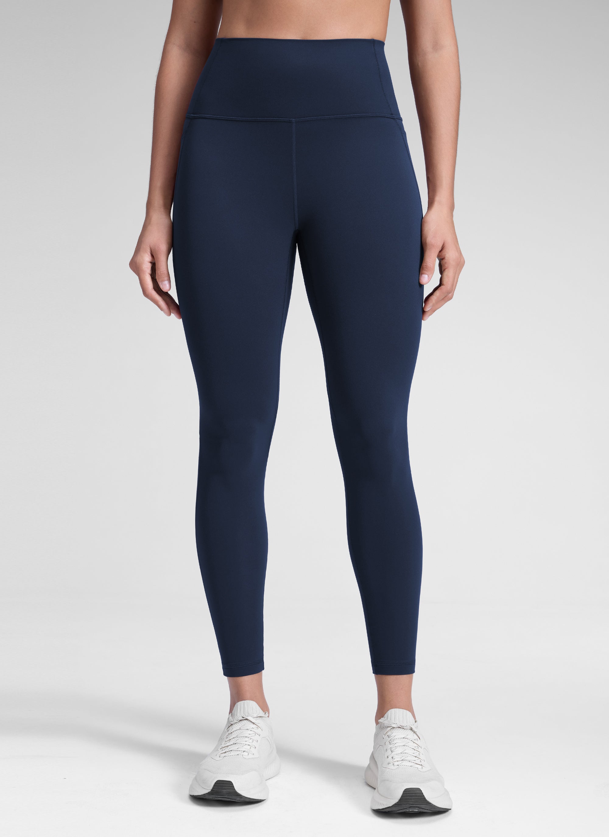 CRZ YOGA Women's Yoga Lounge High Rise Butterluxe Pocket Leggings 25'' Future Navy