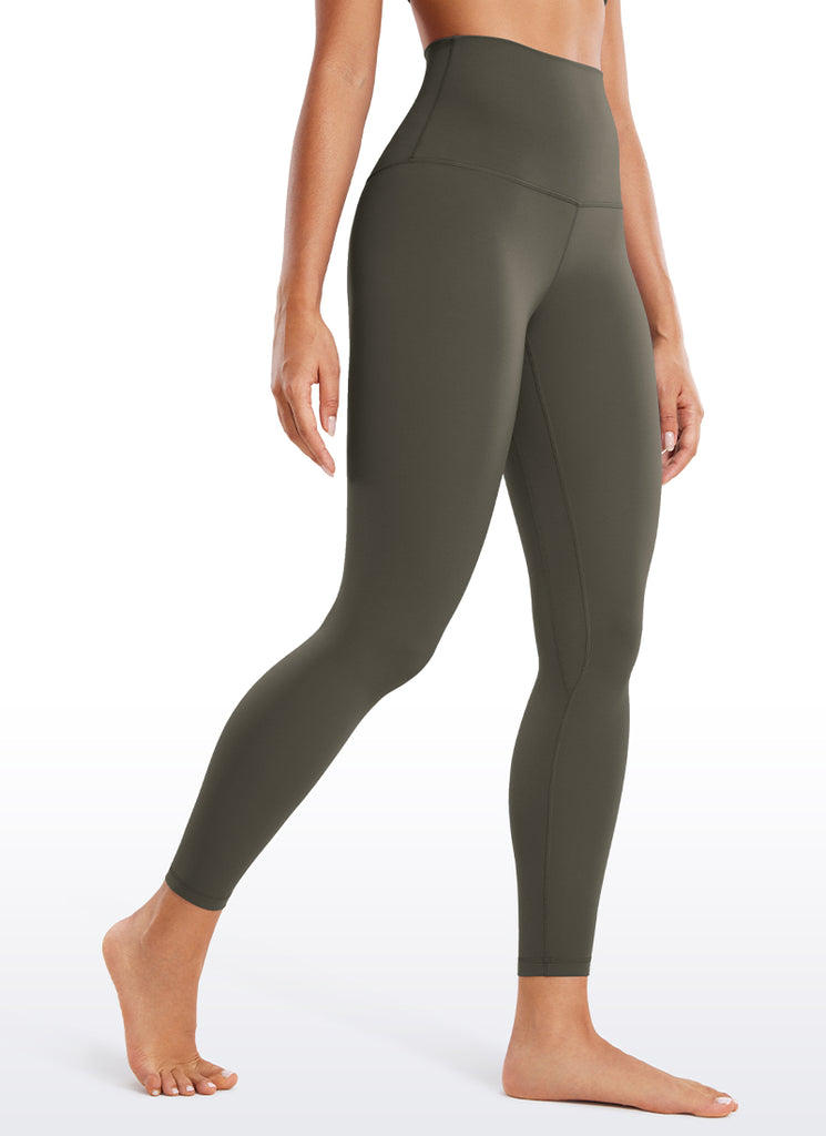 CRZ YOGA Women's Lounge Super High Rise Butterluxe Yoga Leggings 25'' Hot Fudge Brown
