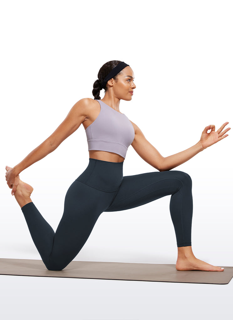 CRZ YOGA Women's Lounge Super High Rise Butterluxe Yoga Leggings 25'' True Navy