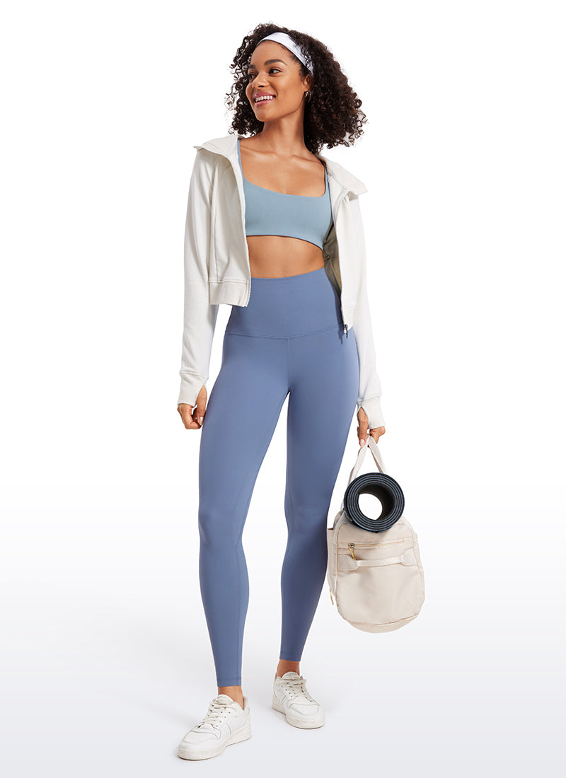 CRZ YOGA Superhoge Butterluxe workoutlegging 28'' - over de buik - boterzachte, lange yogabroek voor dames zwart L