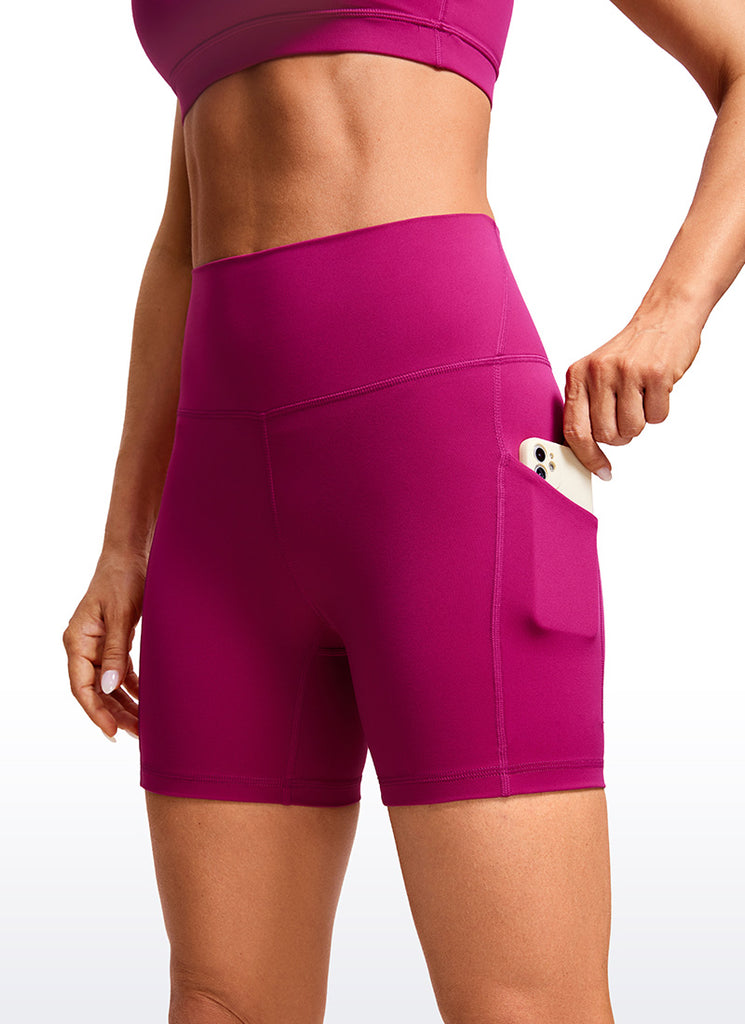 CRZ YOGA Dames Butterluxe Biker Shorts 8'' - Hoge taille met zijzakken Workout Yoga Volleybal Boterzacht zwart M CRZ YOGA Dames Butterluxe Biker Shorts 8'' - Hoge taille met zijzakken Workout Yoga Volleybal Boterzacht zwart M
