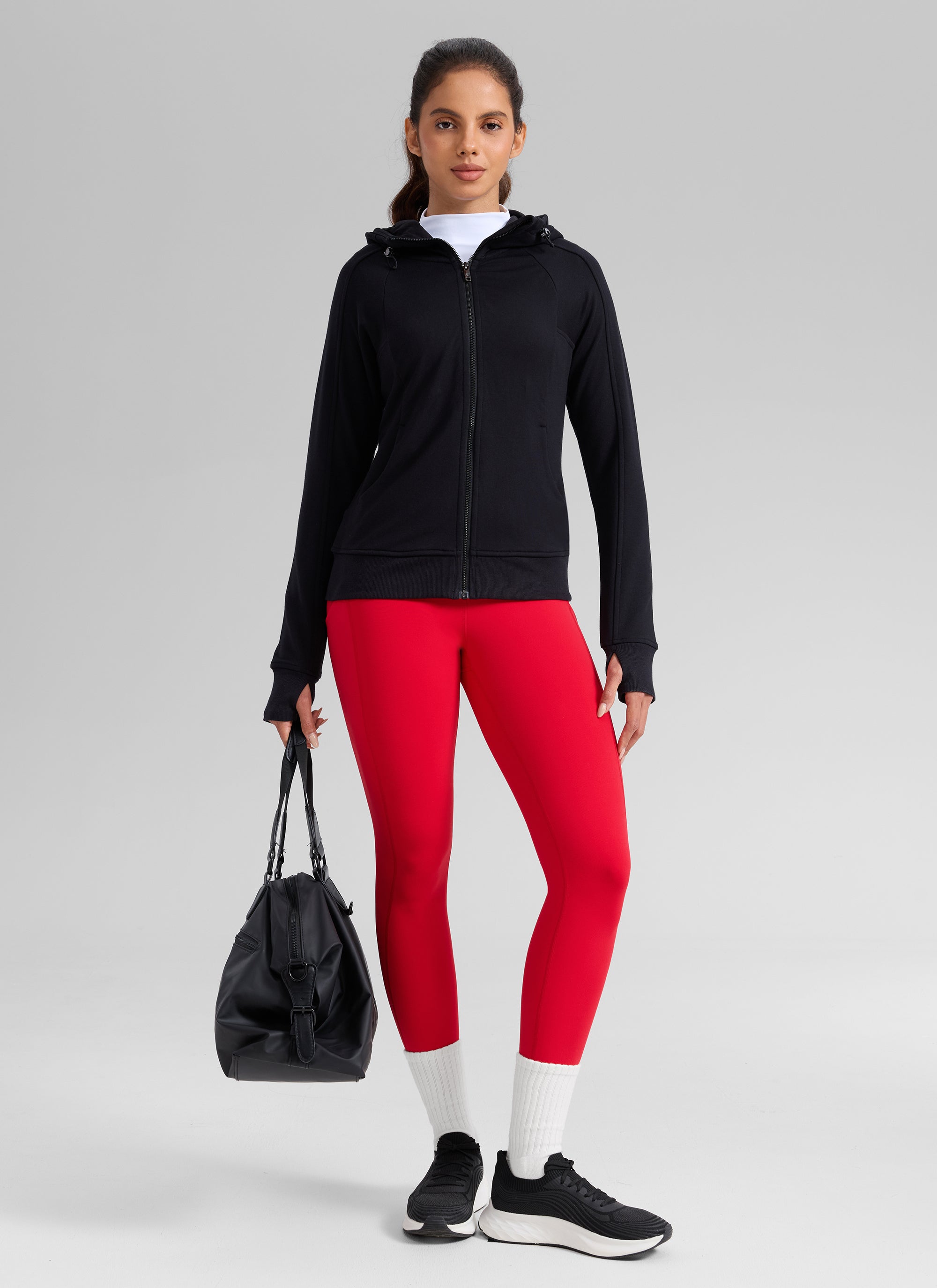 CRZ YOGA Women's Water-resistant Fleece Lined Pocket Leggings 28