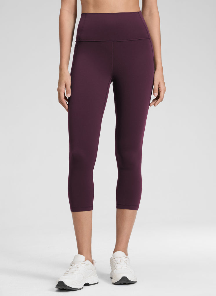 CRZ YOGA Women's Yoga High Rise Butterluxe Capri with Pockets 21'' Black