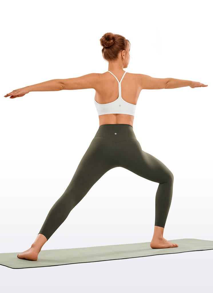 CRZ YOGA Women's Yoga Train High Rise Brushed Nakedfeel Leggings 25'' Arctic Plum