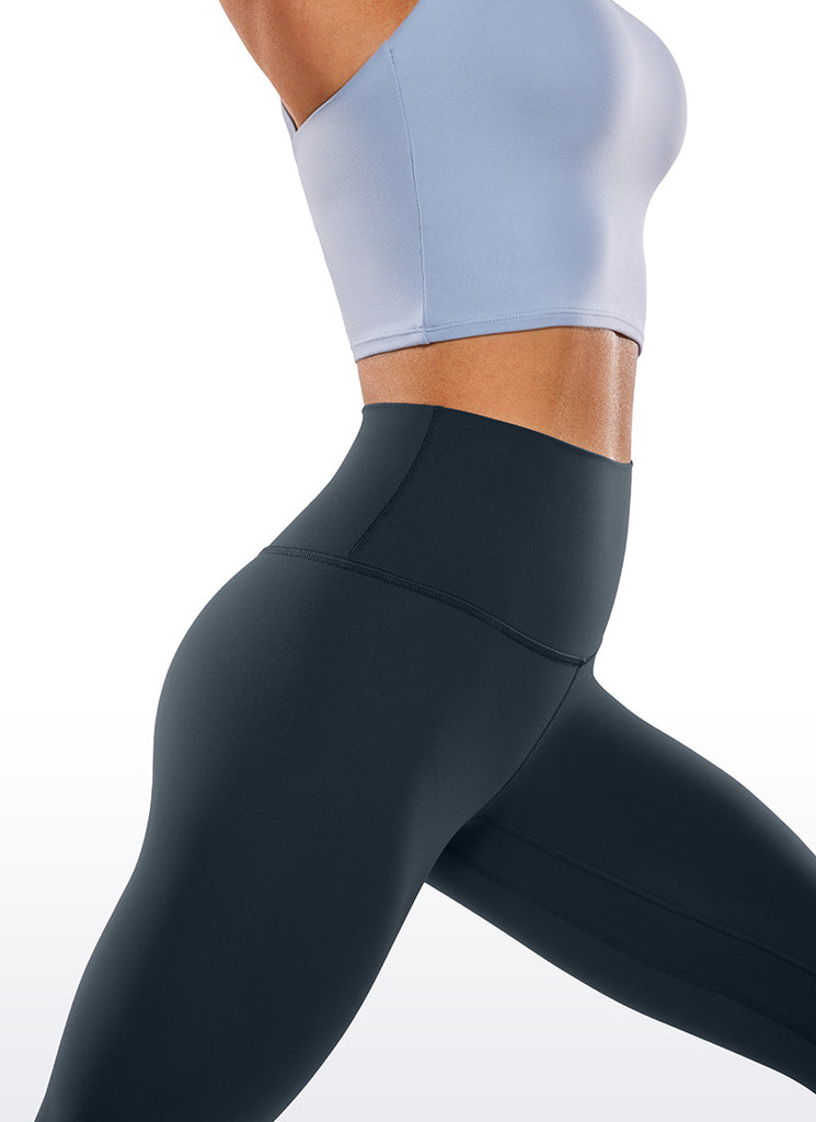 CRZ YOGA Women's Yoga Train High Rise Brushed Nakedfeel Leggings 25'' Black
