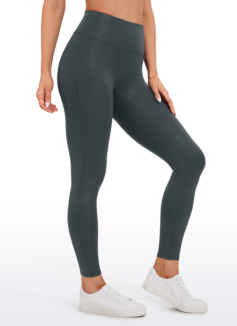 Faux Leather No Front Seam Legging 26.5''