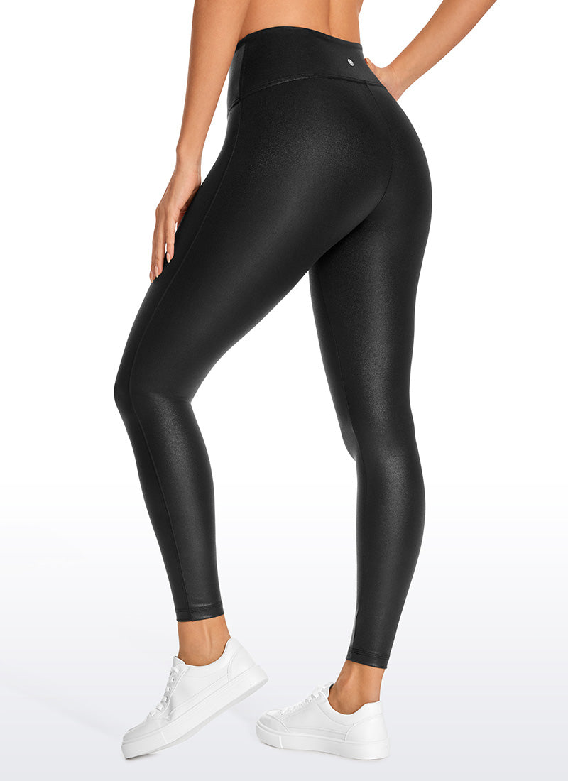 CRZ YOGA Women Butterluxe Matte Faux Leather No Front Seam