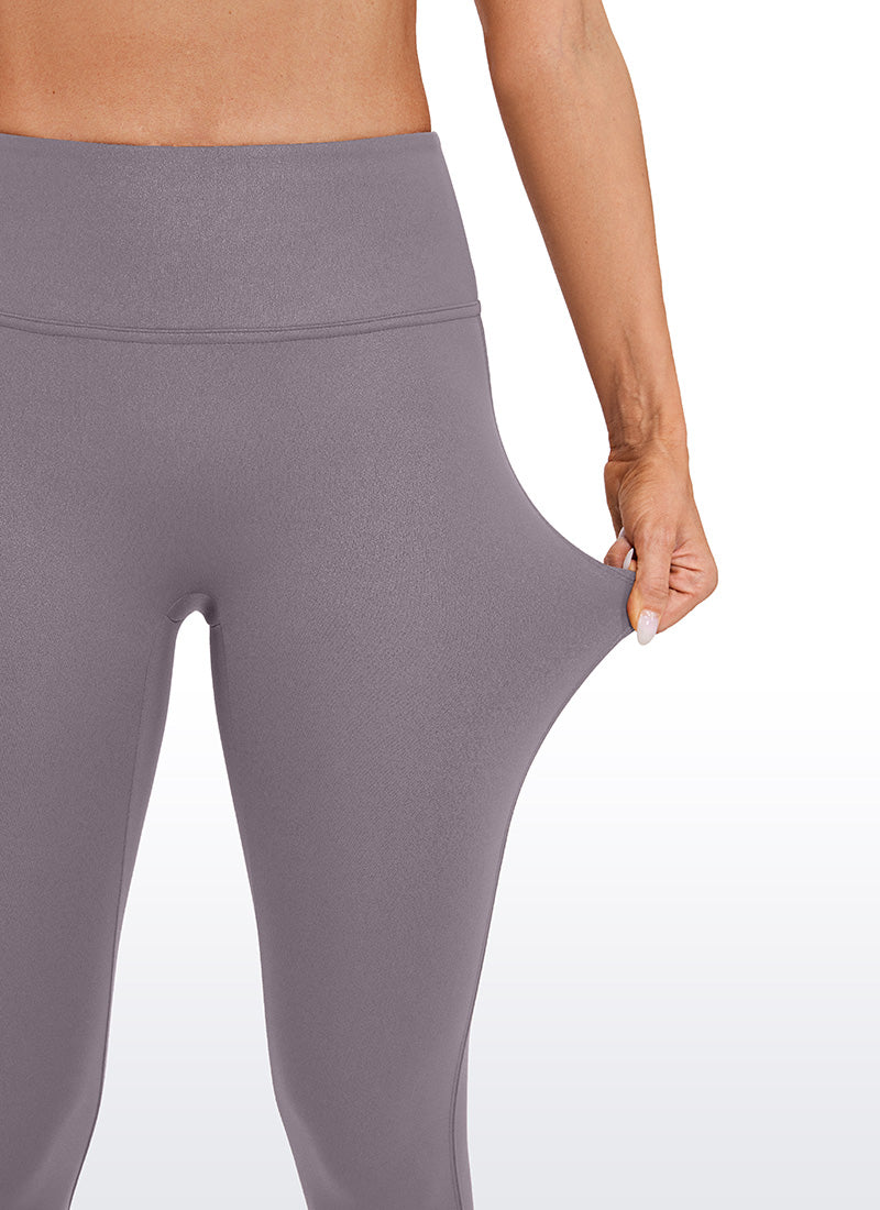 Faux Leather No Front Seam Legging 26.5''