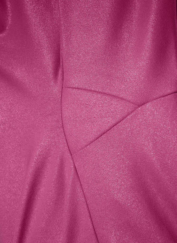 CRZ YOGA Women Butterluxe Matte Faux Leather No Front Seam Leggings 26.5'' Magenta Purple Classic Pattern