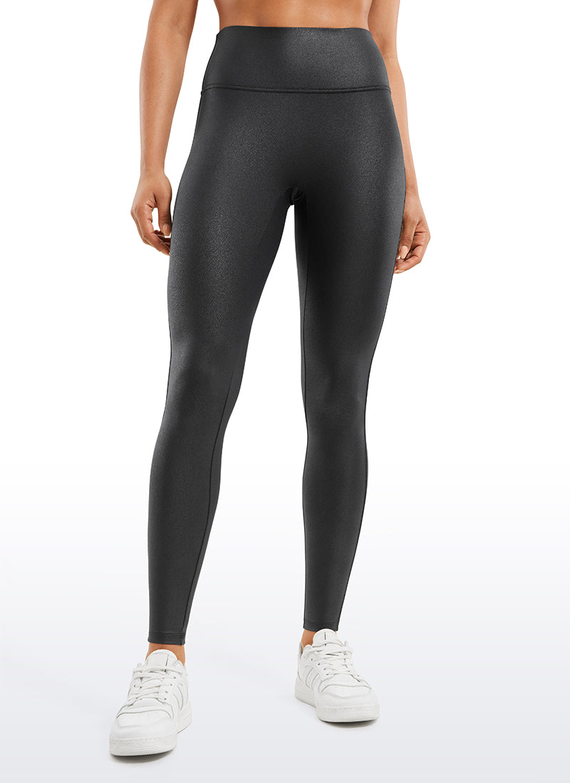 CRZ YOGA Women Butterluxe Matte Faux Leather No Front Seam