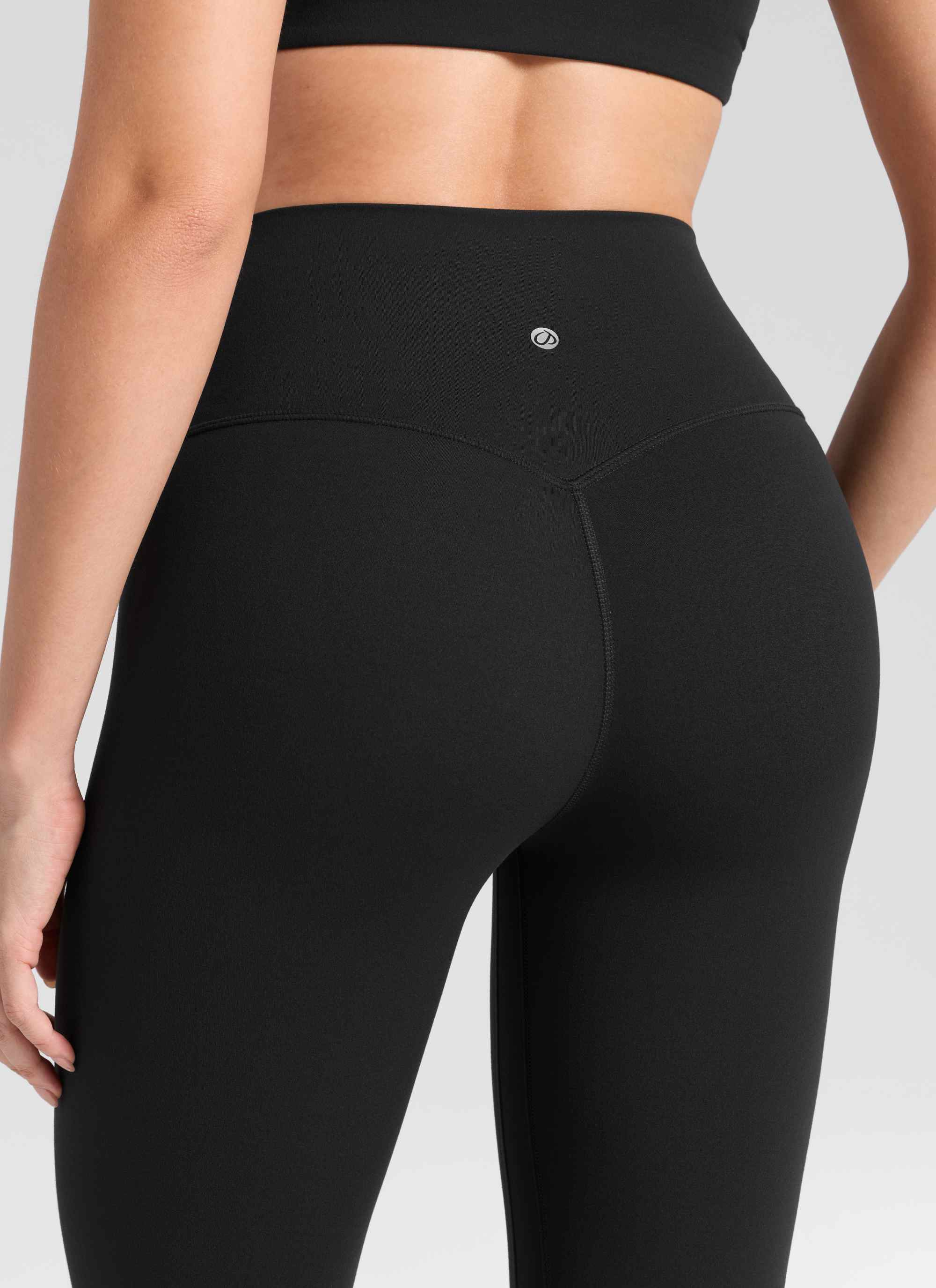 CRZ YOGA Women's Workout High Rise Butterlift Yoga Leggings 25'' Black