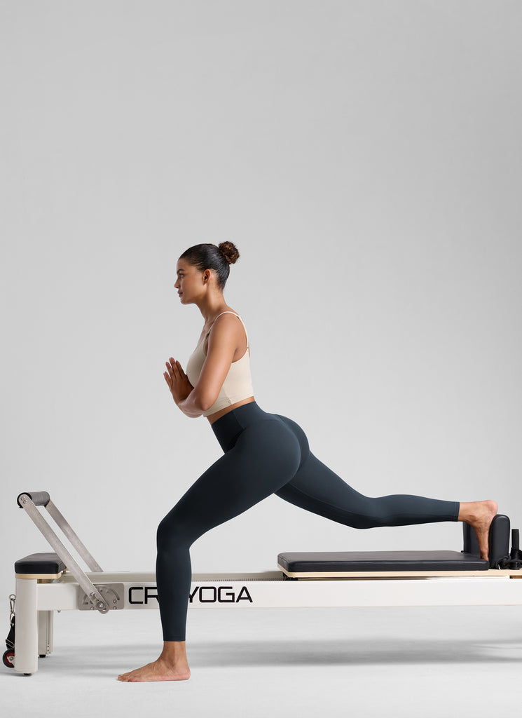 CRZ YOGA Women's Workout High Rise Butterlift Yoga Leggings 25'' Olive Green