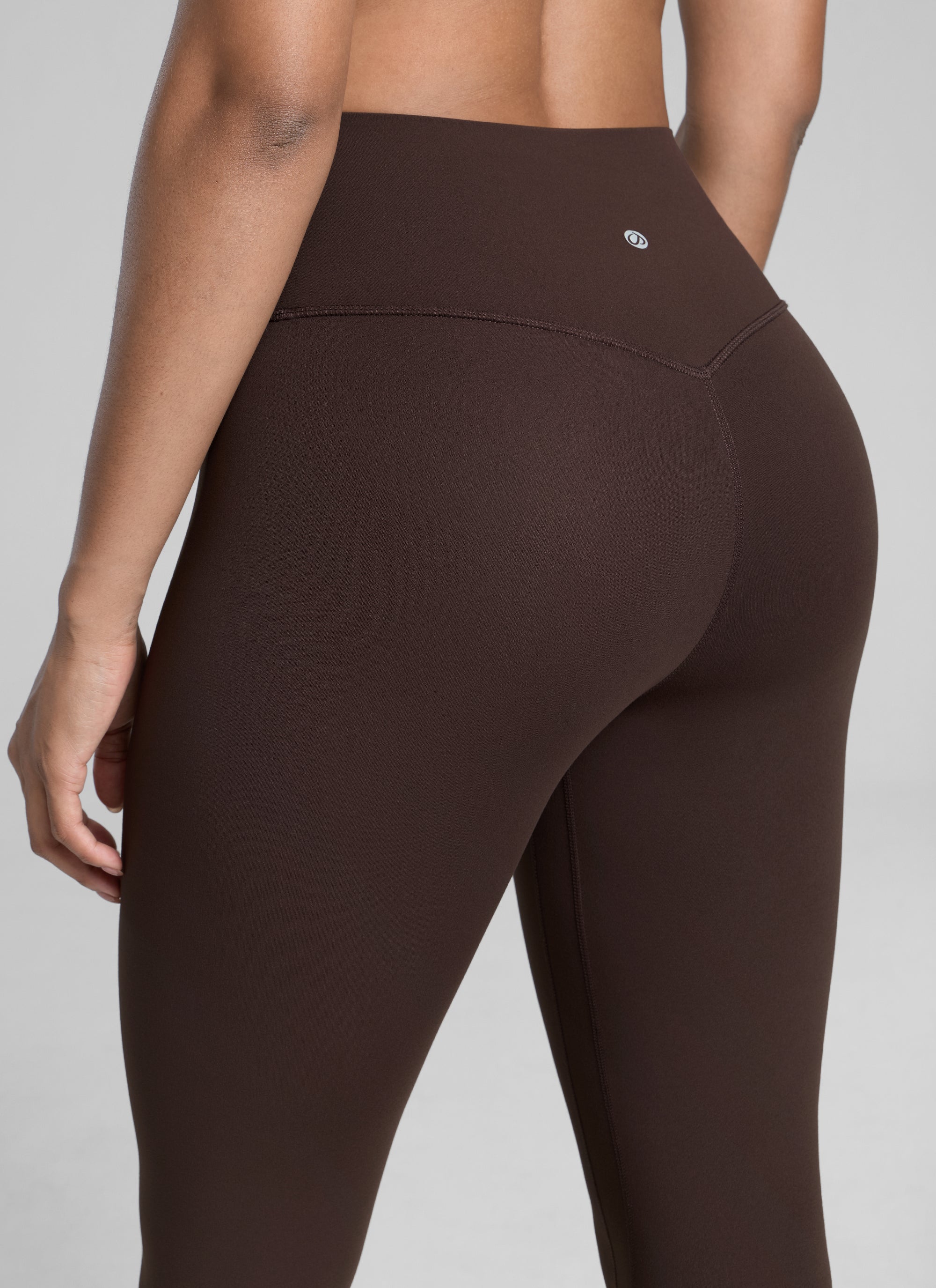 CRZ YOGA Women's Workout High Rise Butterlift Yoga Leggings 25'' Hot Fudge Brown