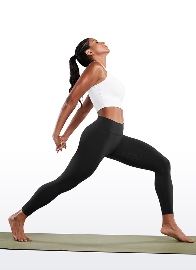 CRZ YOGA Women's Butterluxe Low Rise Workout Leggings 25" Hot Fudge Brown