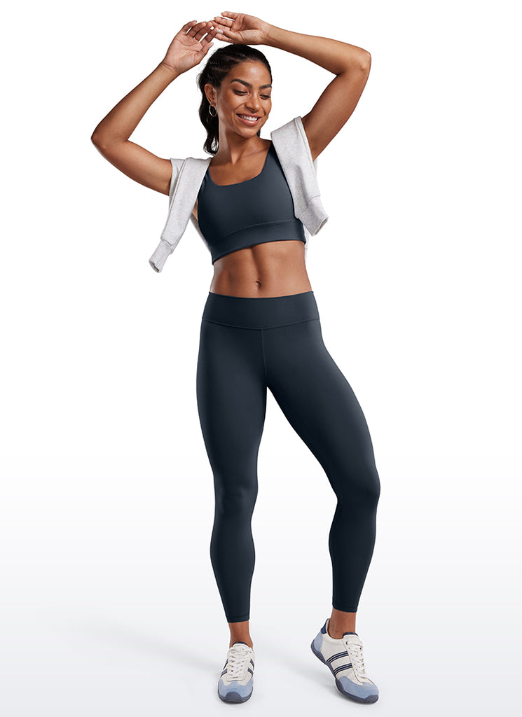 CRZ YOGA Women's Butterluxe Low Rise Workout Leggings 25" True Navy