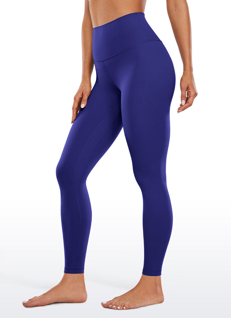 CRZ YOGA Women's Butterluxe Double seamed Yoga Leggings 28" Larkspur Blue