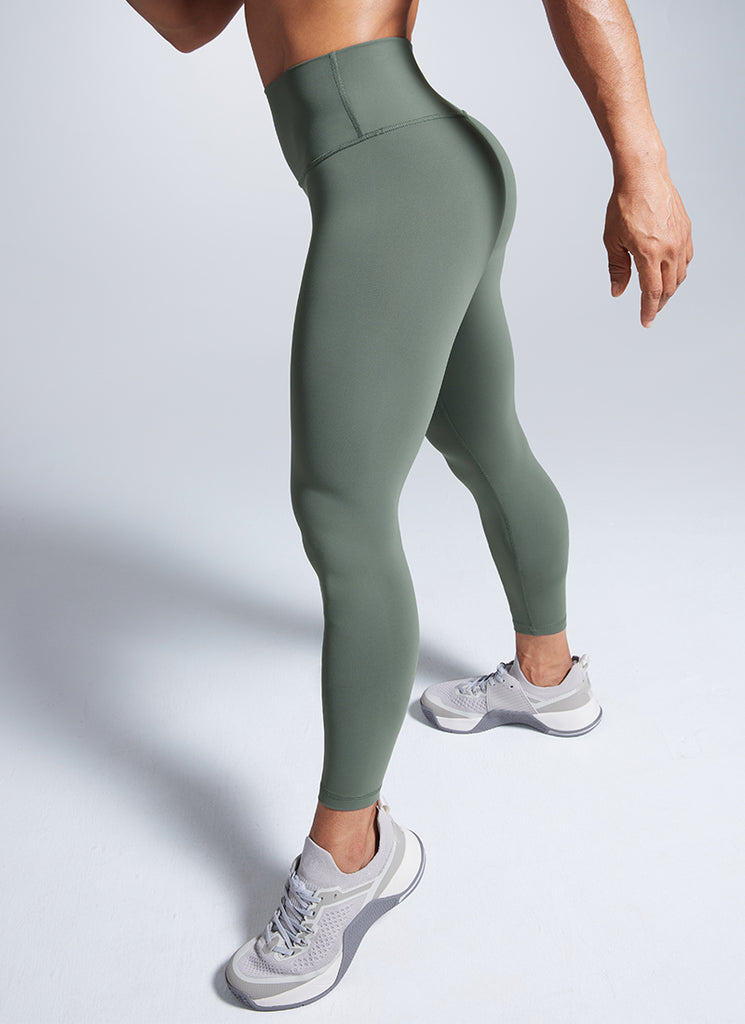 CRZ YOGA Women's Workout High Rise Butterbreeze Training Leggings 25'' Grey Sage