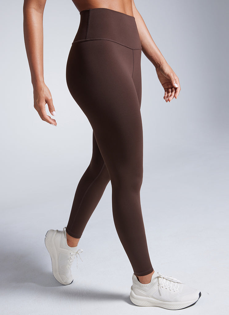 CRZ YOGA Women's Workout High Rise Butterbreeze Training Leggings 28'' Hot Fudge Brown