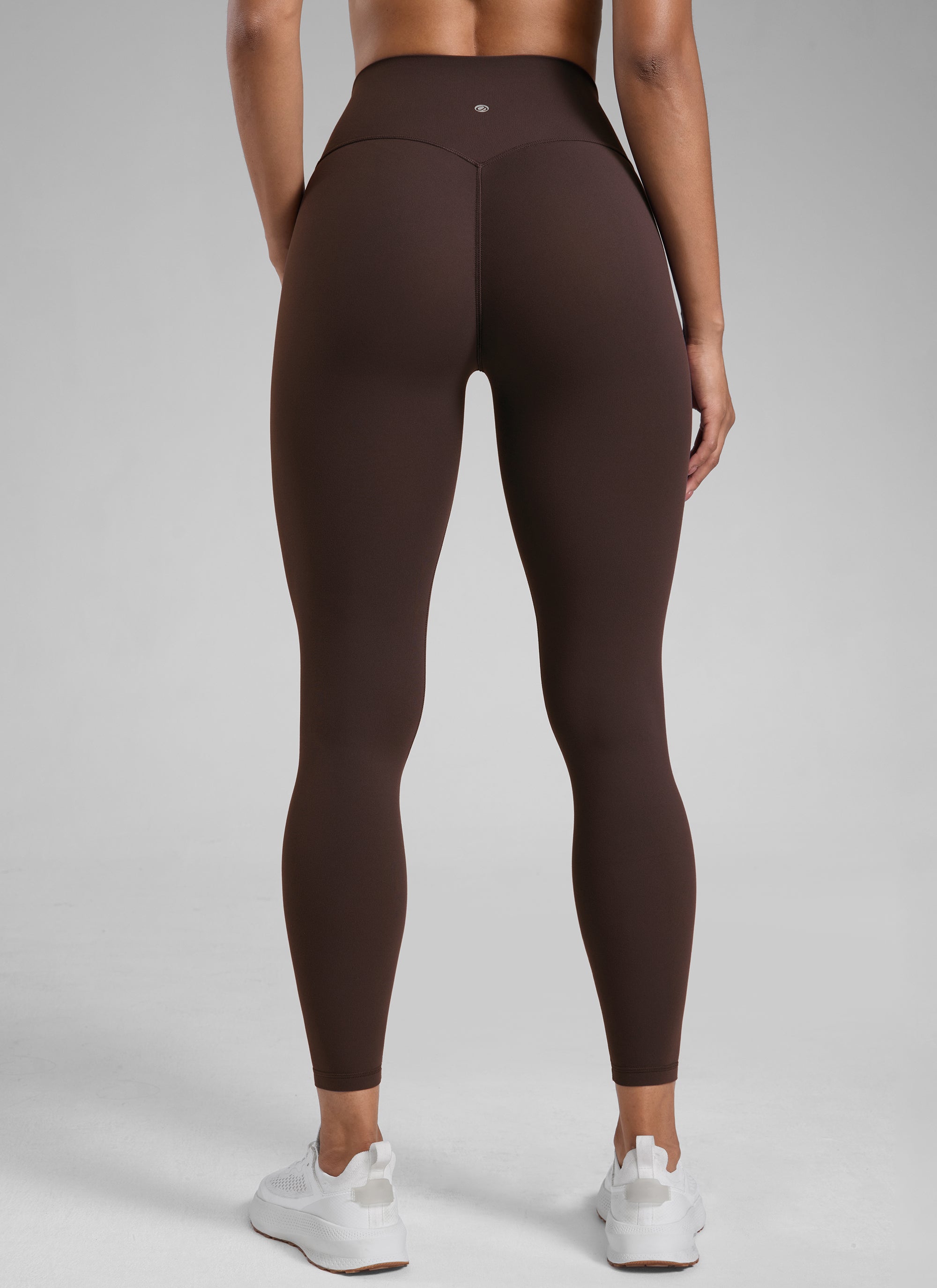 CRZ YOGA Women Butterlift High Rise Scrunch Butt Legging No Front Seam Hot Fudge Brown