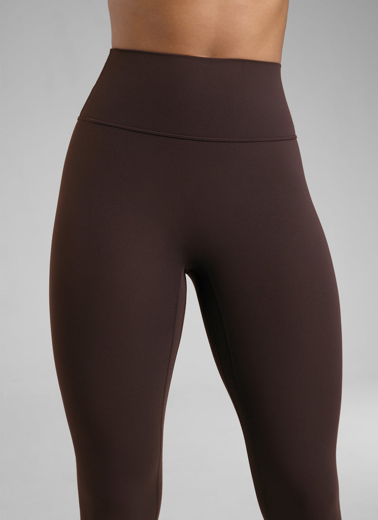 CRZ YOGA Women Butterlift High Rise Scrunch Butt Legging No Front Seam Hot Fudge Brown
