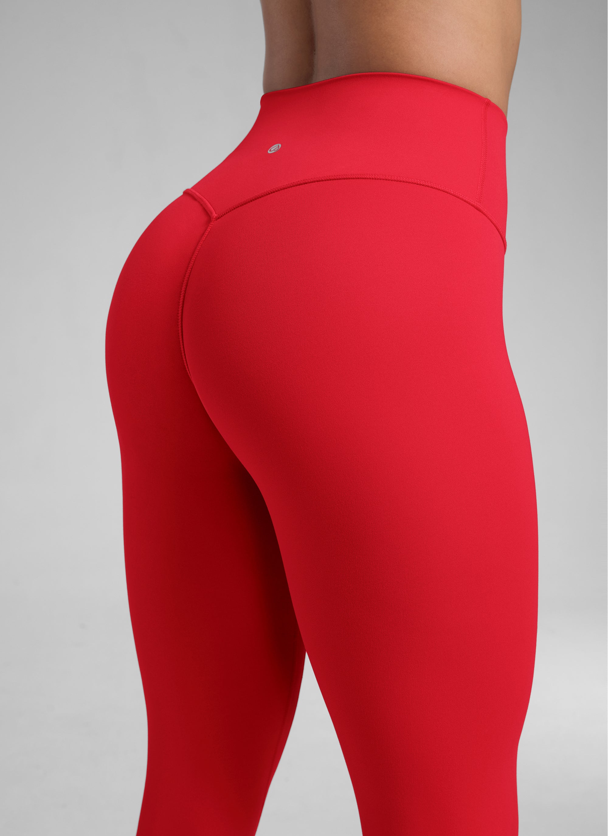 CRZ YOGA Women Butterlift High Rise Scrunch Butt Legging No Front Seam Aurora Red