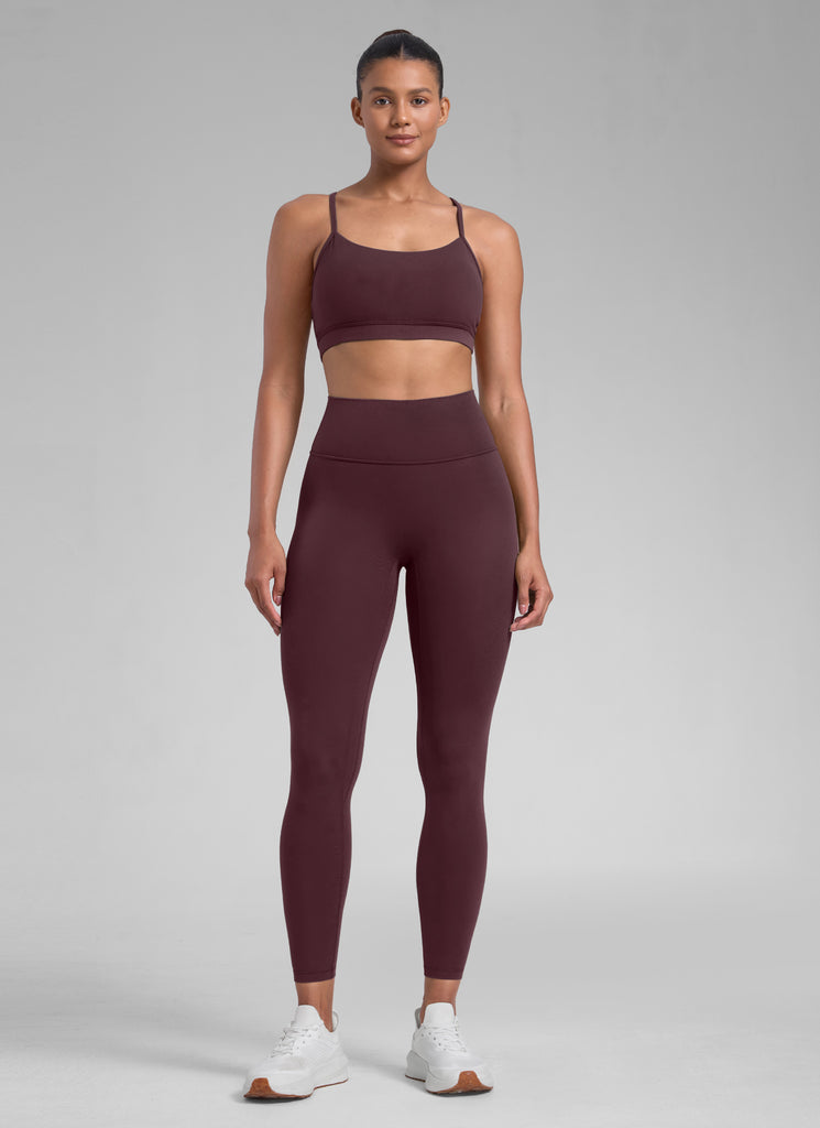 CRZ YOGA Women Butterlift High Rise Scrunch Butt Legging No Front Seam Ripe Plum