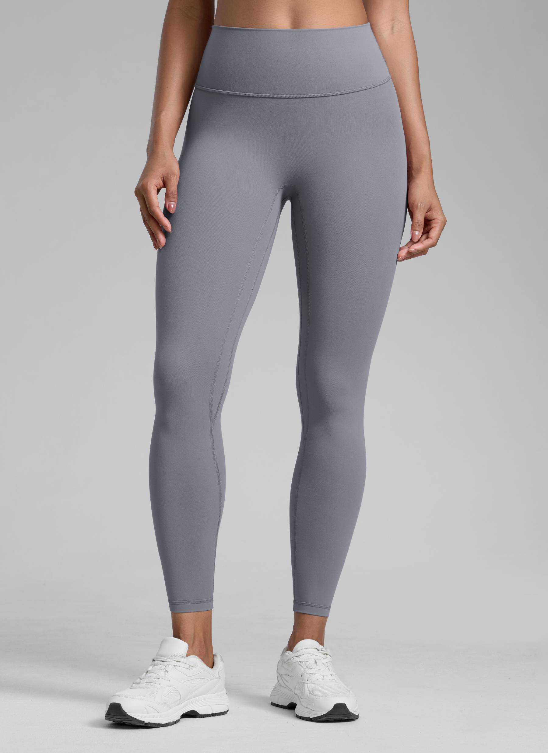 CRZ YOGA Women Butterlift High Rise Scrunch Butt Legging No Front Seam Solar Grey