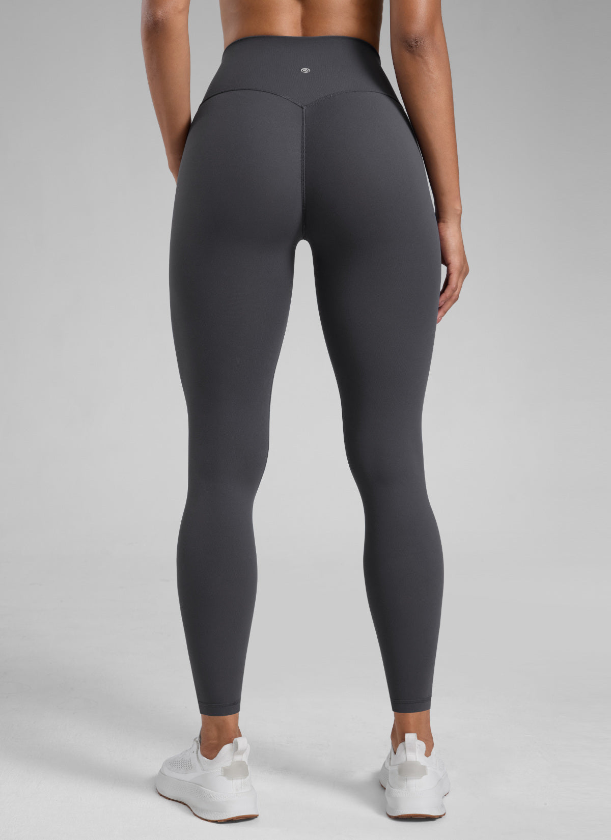 CRZ YOGA Women's Secretsculpt™ Workout No Front Seam Legging 28'' Mysterious Grey