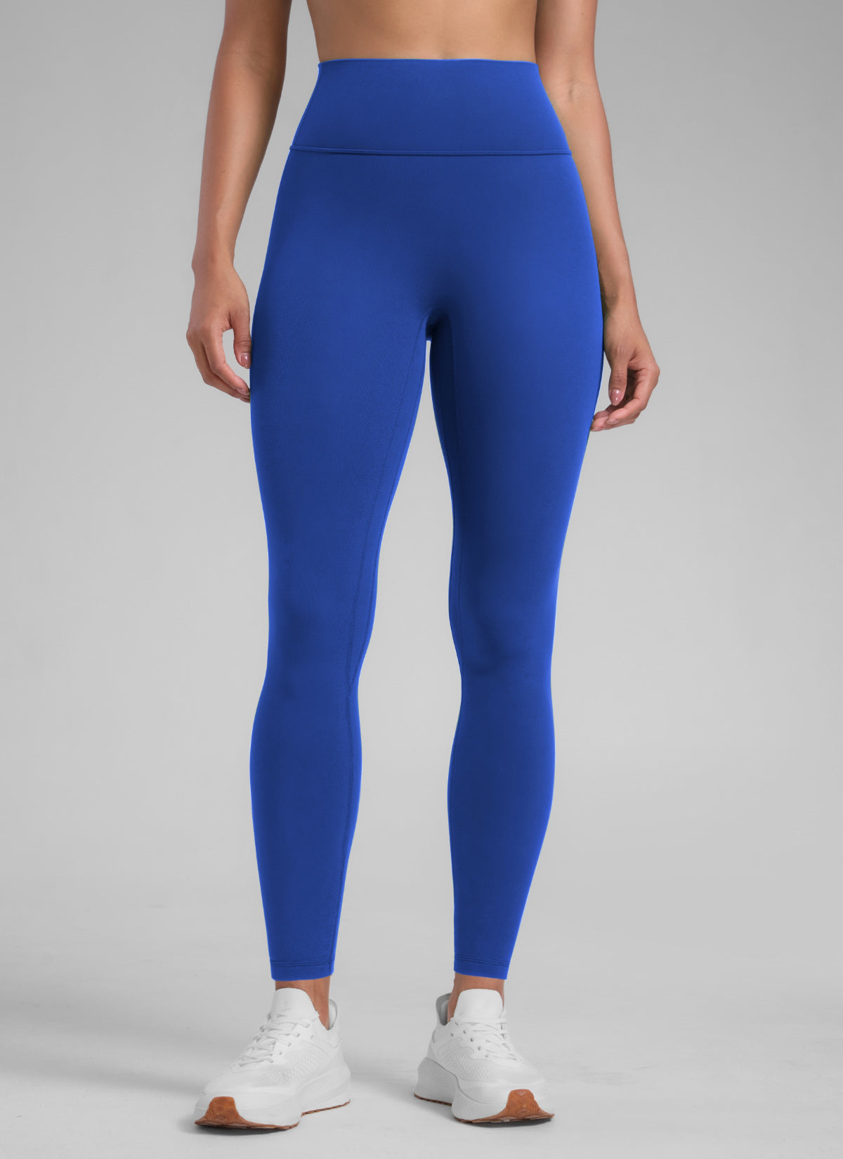CRZ YOGA Women's Secretsculpt™ Workout No Front Seam Legging 28'' Waves Blue