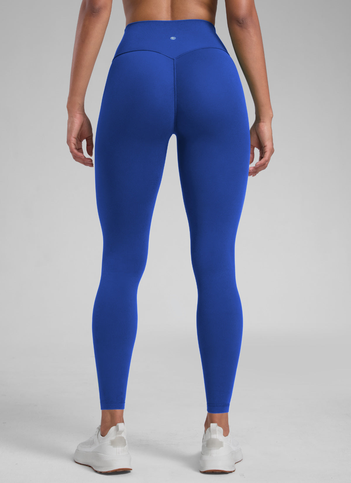 CRZ YOGA Women's Secretsculpt™ Workout No Front Seam Legging 28'' Waves Blue