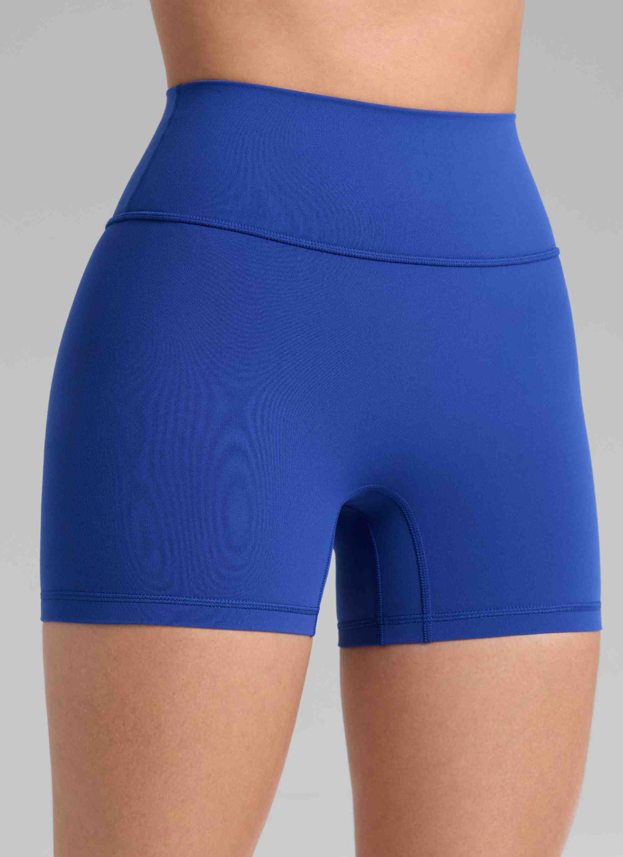 CRZ YOGA Womens Butterlift Scrunch Butt Atheletic Workout Biker Shorts Waves Blue