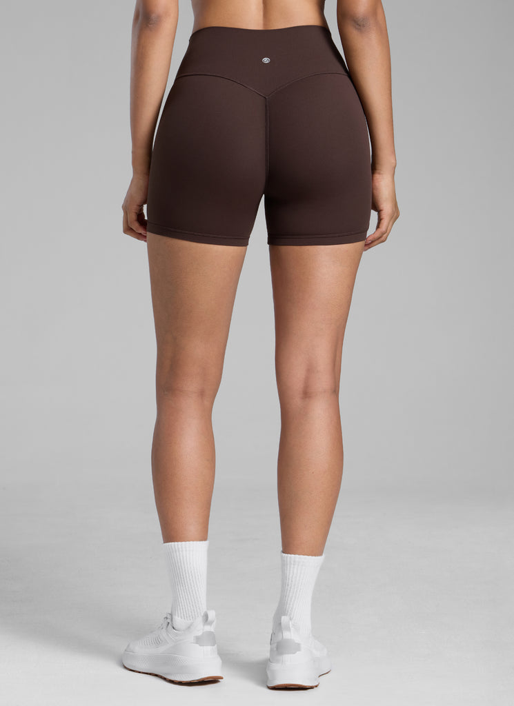 CRZ YOGA Womens Butterlift Scrunch Butt Atheletic Workout Biker Shorts Grey Tie Dye Flowers