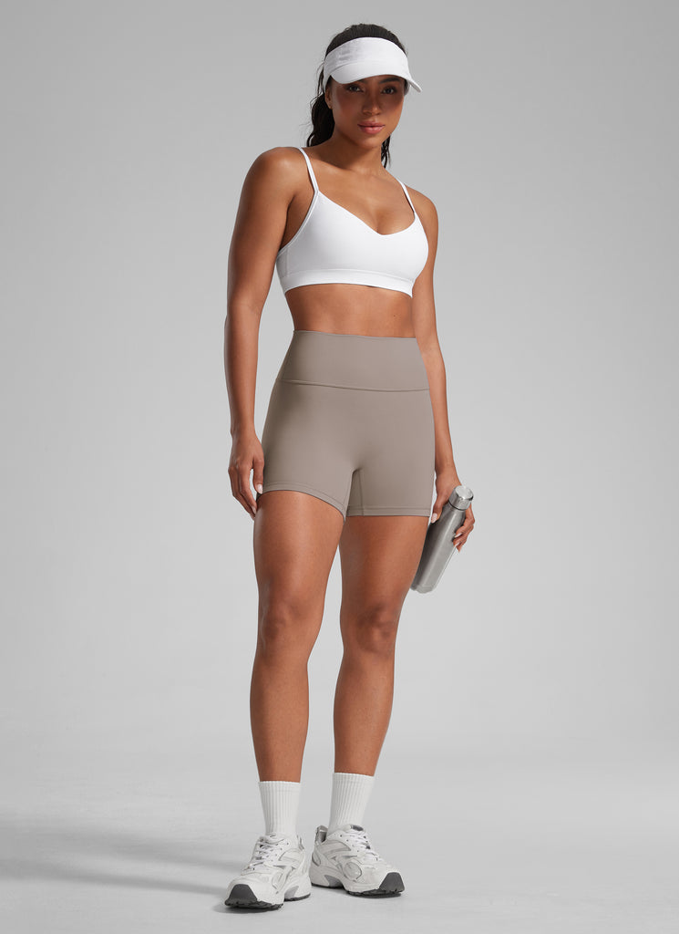 CRZ YOGA Womens Butterlift Scrunch Butt Atheletic Workout Biker Shorts Legend Green