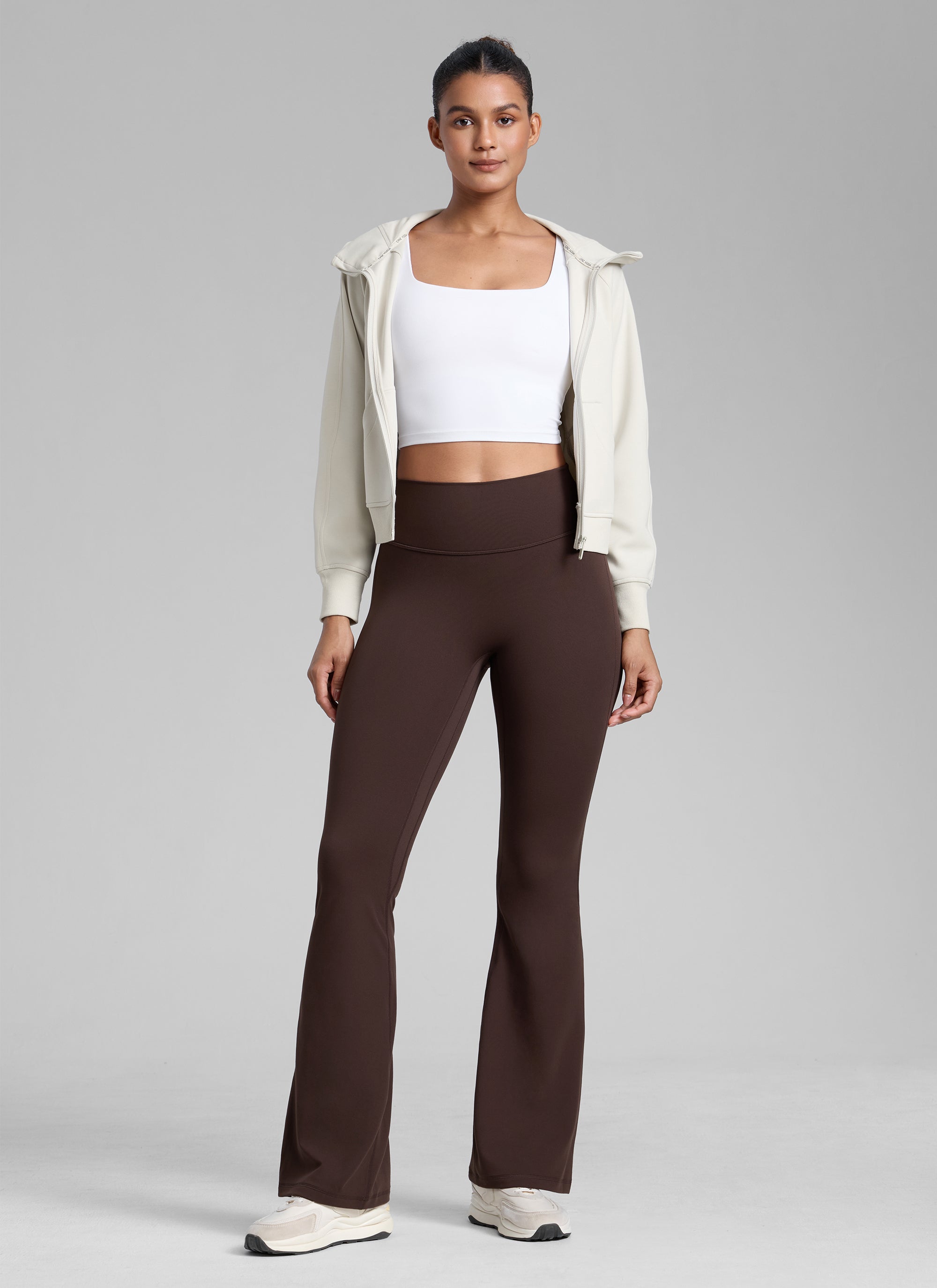 CRZ YOGA Women's Butterlift Hidden Scrunch Butt Flare Leggings 31