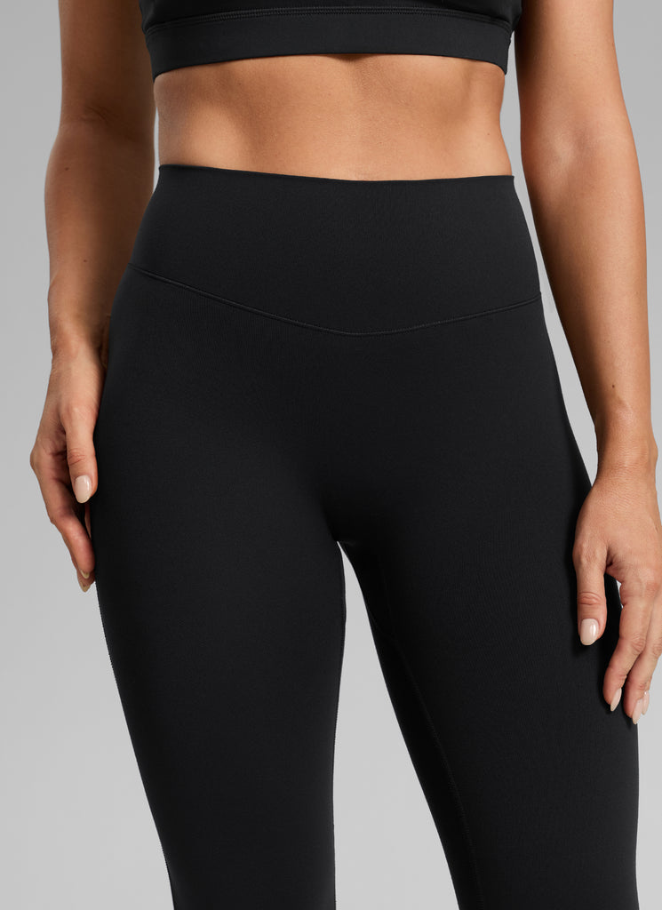 CRZ YOGA Women's Skinsoft Yoga High Rise No Front Seam Legging 25'' Black
