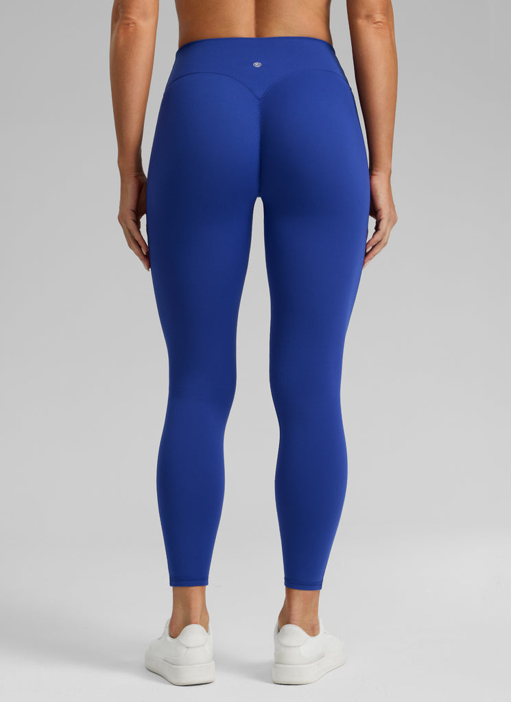 CRZ YOGA Women's Skinsoft Yoga High Rise No Front Seam Legging 25'' True Navy