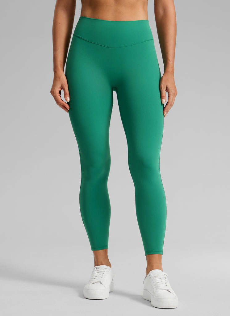 CRZ YOGA Women's Skinsoft Yoga High Rise No Front Seam Legging 25'' Legend Green